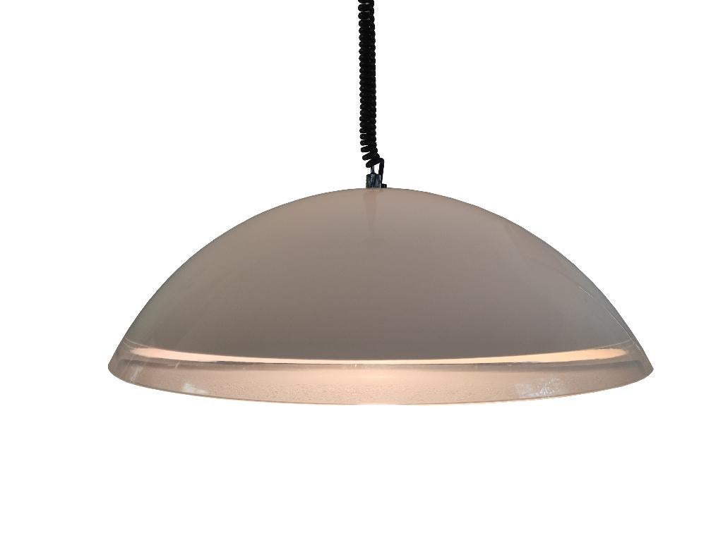 Fantastische vintage Guzzini design Bella di Notte hanglamp, Ophalen, Gebruikt, Kunststof, Minder dan 50 cm