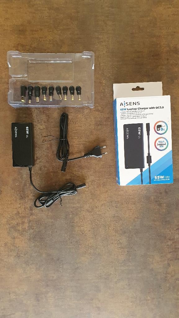 Aisens 65W Laptop Charger with QC3.0, Computers en Software, Laptop-opladers, Ophalen, Nieuw, Overige merken