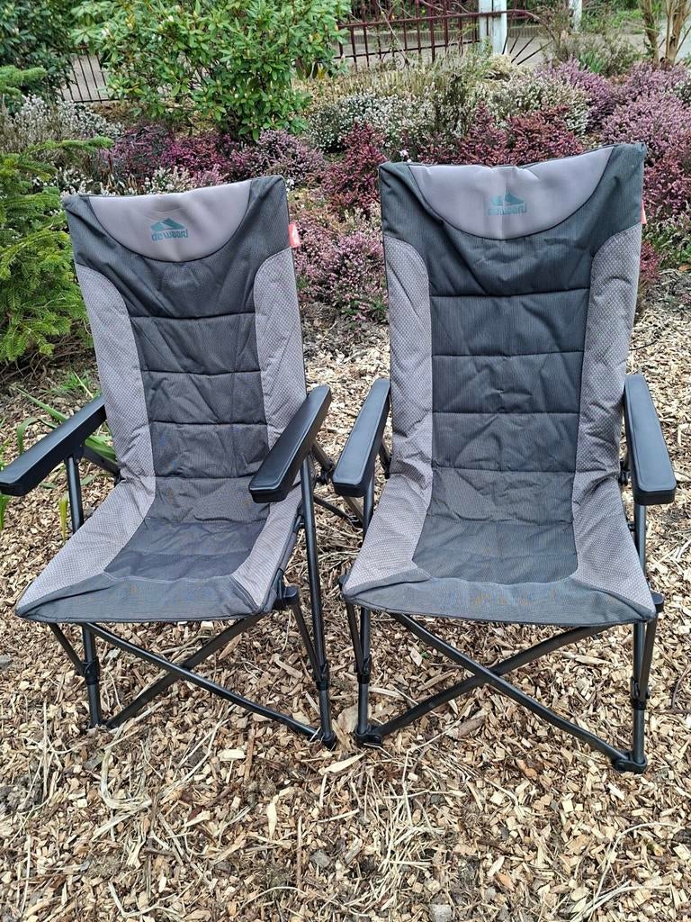 2 x De Waard camping stoel inklapbaar + hoes. Prijs per stuk, Caravans en Kamperen, Ophalen of Verzenden, Zo goed als nieuw, Campingstoel