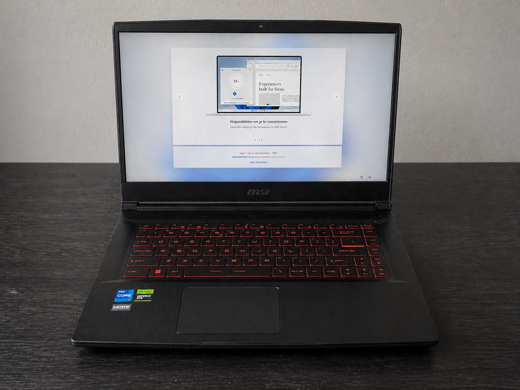Nette MSI GF63 Thin 9SC-256 15.6" Gaming Laptop, Computers en Software, Windows Laptops, Met videokaart, 2 tot 3 Ghz, Qwerty, Ophalen of Verzenden