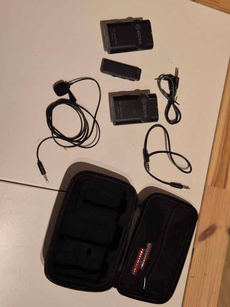Boya BY-WM4 Pro draadloze microfoon set, Ophalen of Verzenden, Gebruikt, Overige typen, Draadloos