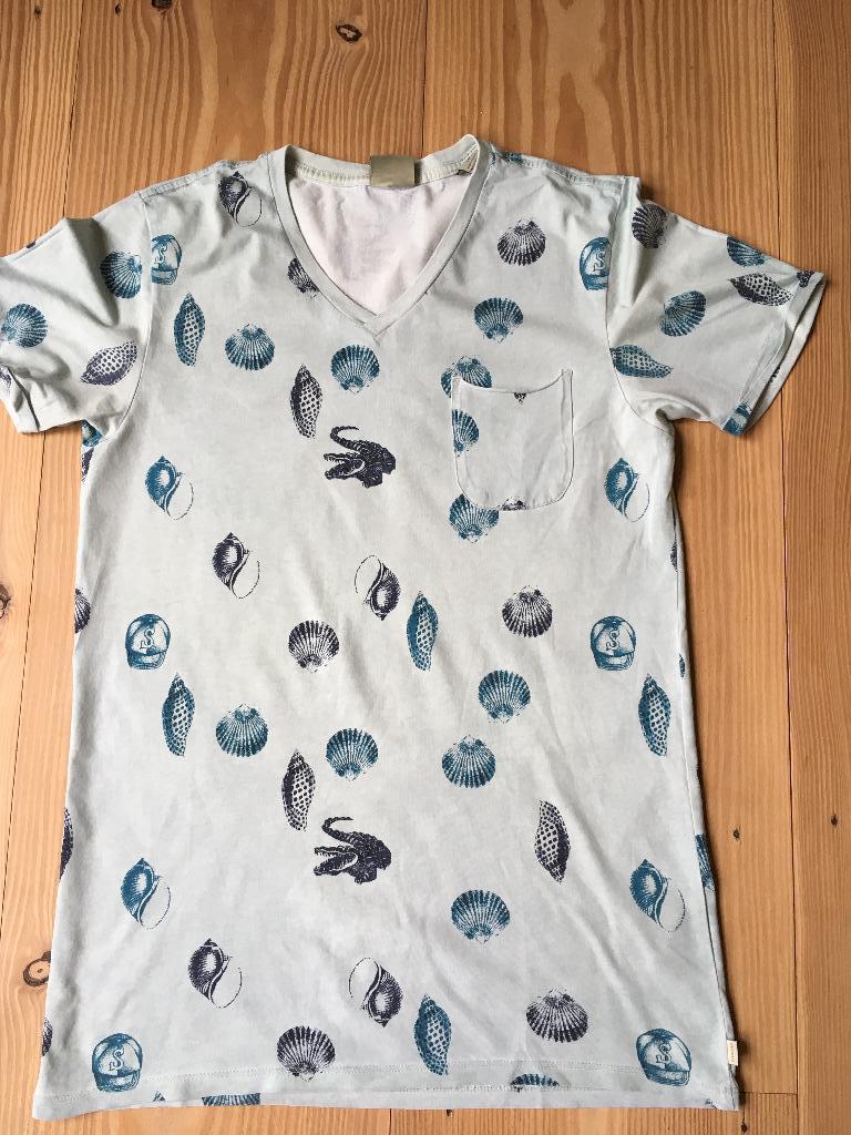Scotch & Soda T-shirt met schelpen 176, Ophalen of Verzenden, Zo goed als nieuw, Shirt of Longsleeve, Scotch & Soda