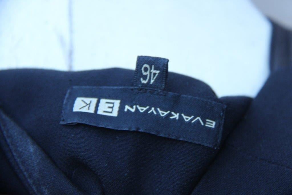 Overslagjurk zwart Eva Kayan mt 46 Vaste prijs, Zwart, Maat 46/48 (XL) of groter, Eva Kayan, Ophalen of Verzenden