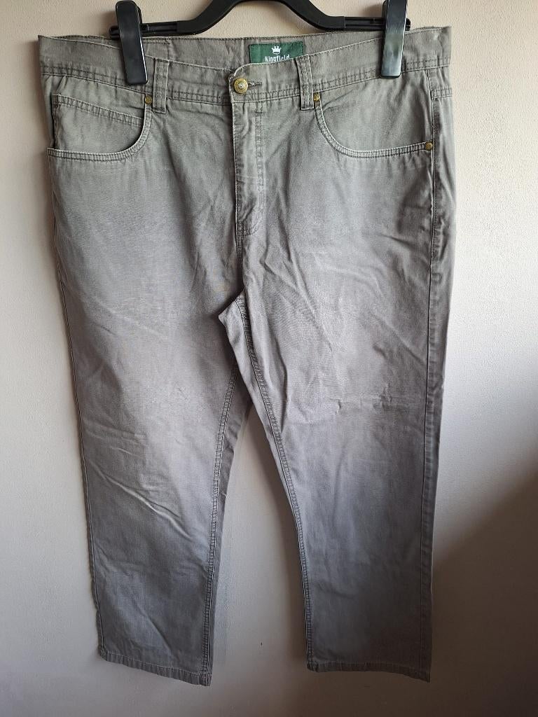 Nieuwe grijze broek van Kingfield, maat 54, Kleding | Dames, Broeken en Pantalons, Nieuw, Maat 46/48 (XL) of groter, Grijs, Lang