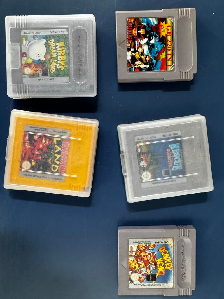 Gameboy spellen - 5 stuks (Kirby, Donkey Kong, etc.), Spelcomputers en Games, Games | Nintendo Game Boy, Ophalen of Verzenden