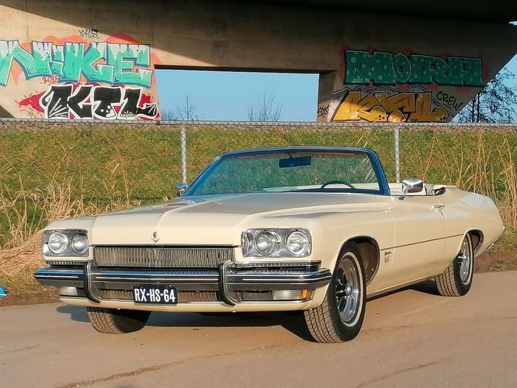 1973 Buick Centurion Convertible 455 V8, Auto's, Oldtimers, Bedrijf, Cabriolet, Automaat, Leder, Ophalen