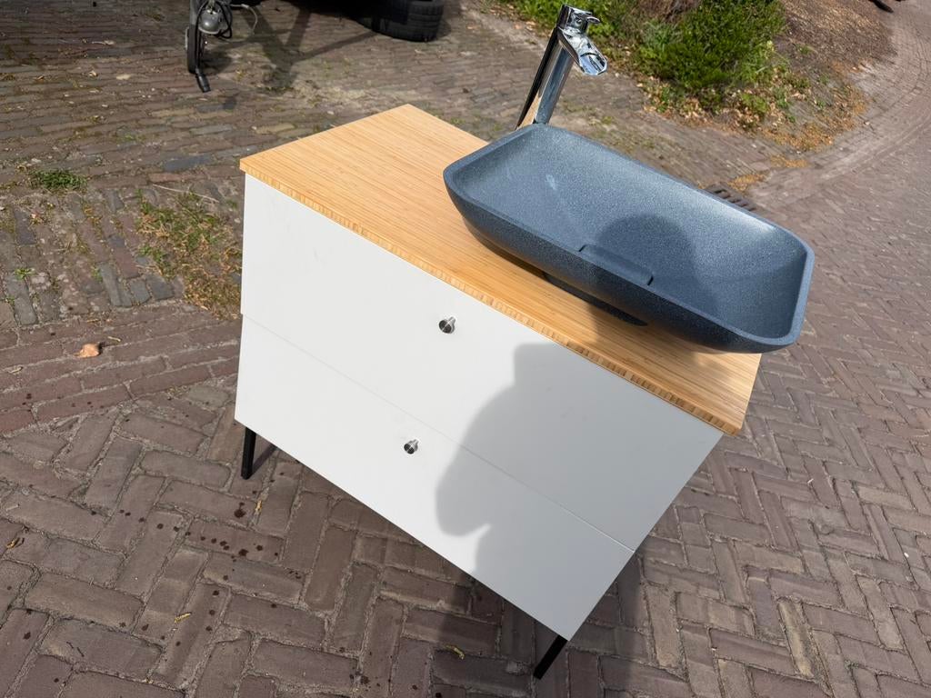 Wastafel meubel wastafel wasbak, Doe-het-zelf en Verbouw, Sanitair, Ophalen, Zo goed als nieuw, Wastafel
