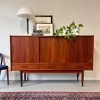 - Vintage highboard, buffetkast, Deens -, Gebruikt, ., 150 tot 200 cm, Ophalen of Verzenden
