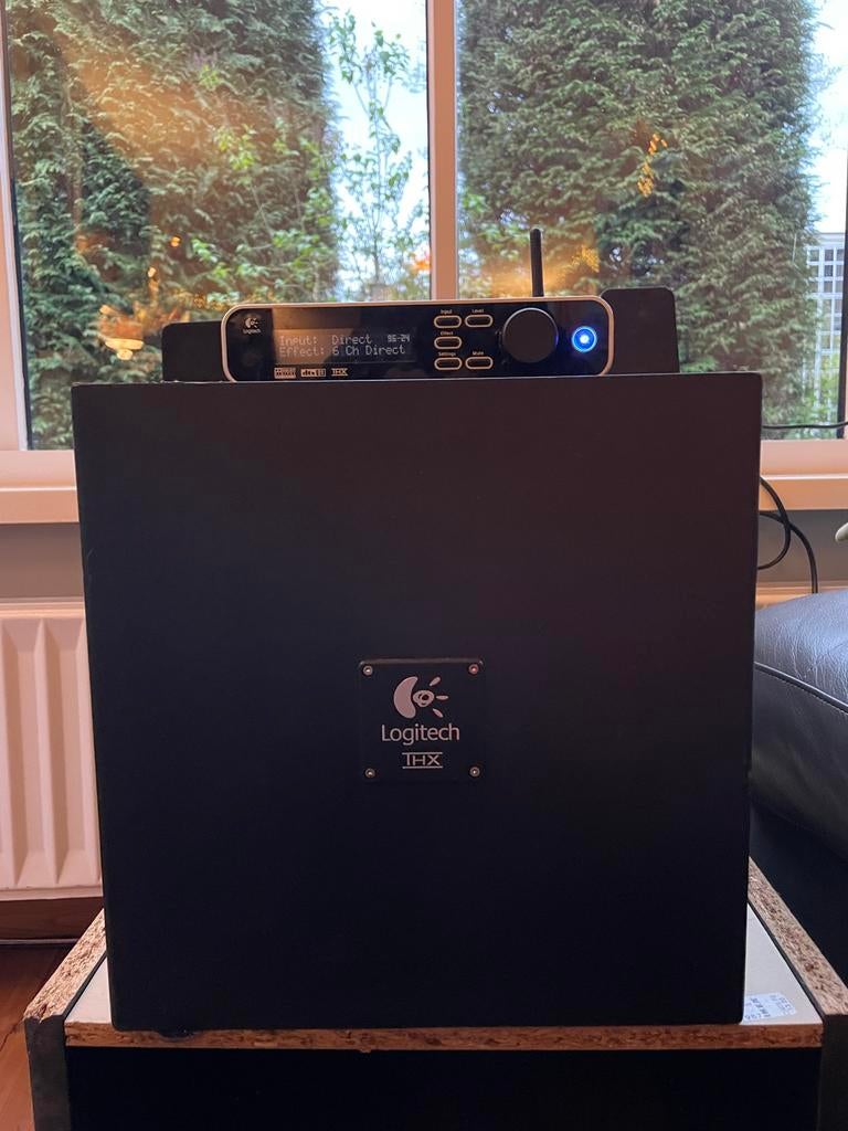 Logitech Z-5450 5.1 Surround Systeem - Draadloze Achterspeak, Overige merken, Gebruikt, Ophalen of Verzenden, Complete surroundset