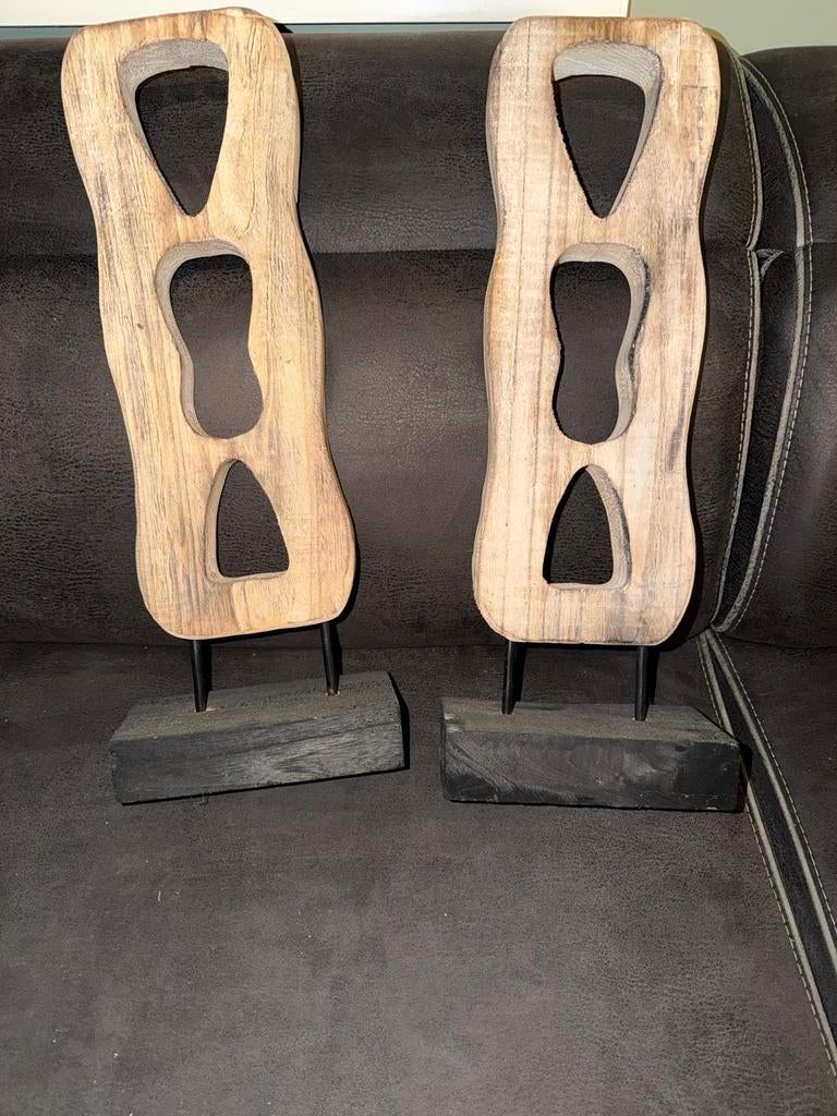 Houten raam decoratie, Huis en Inrichting, Woonaccessoires | Overige, Ophalen of Verzenden, Gebruikt, Hout