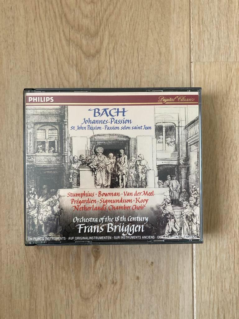 Bach Johannes-Passion CD - Frans Brüggen, Cd's en Dvd's, Cd's | Klassiek, Ophalen of Verzenden, Barok, Gebruikt, Vocaal