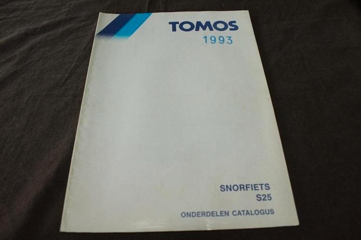 Tomos 1993 S25 snorfiets onderdelen boek, Fietsen en Brommers, Handleidingen en Instructieboekjes, Zo goed als nieuw, Ophalen of Verzenden