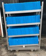 Koelplaten op rvs kar met  350 stuks koelelementen., Ophalen, Zo goed als nieuw
