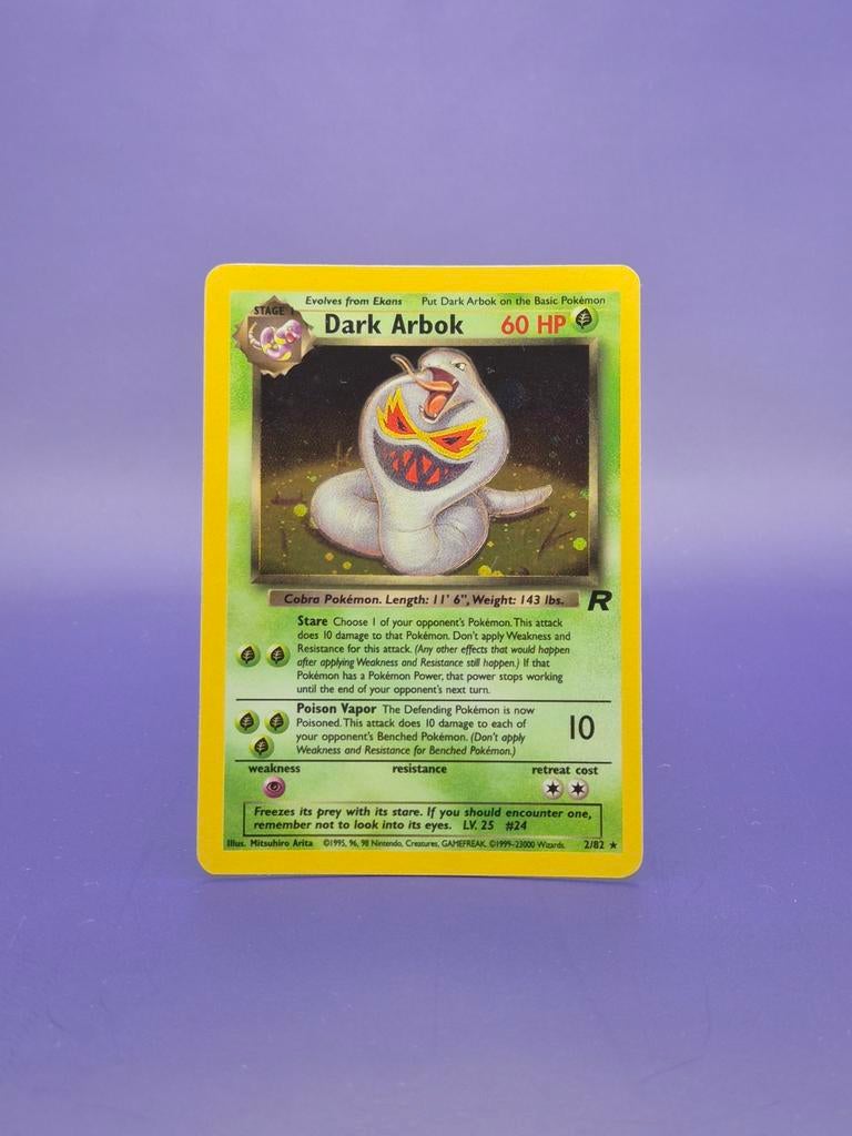 Dark Arbok - Team Rocket 2/82, Ophalen of Verzenden, Gebruikt, Losse kaart, Foil