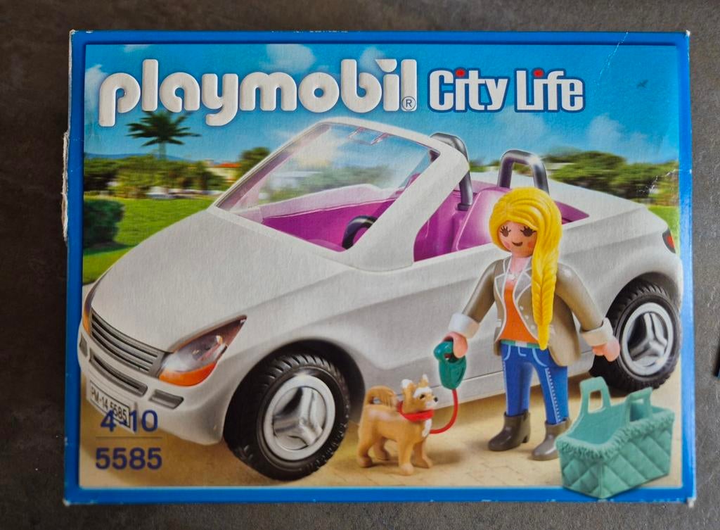 Playmobil City Life Cabrio met hond en figuur, Ophalen of Verzenden