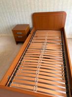Seniorenbed electrisch met nachtkastje, Ophalen, 90 cm, Eenpersoons, Bruin