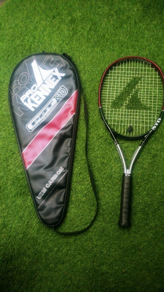 ProKennex PBT STD Uim Carbon tennisracket L4 Zwart-rood-zilv, Overige merken, Gebruikt, L4, Ophalen of Verzenden