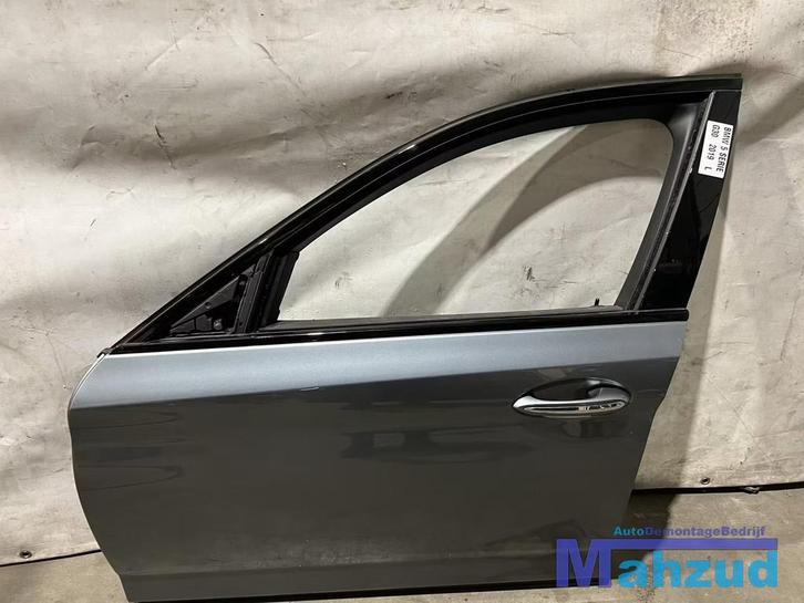 BMW 5 SERIE G30 SEDAN Grijs Links voor deur portier 2016+, Auto-onderdelen, Carrosserie en Plaatwerk, Deur, BMW, Voor, Links, Gebruikt