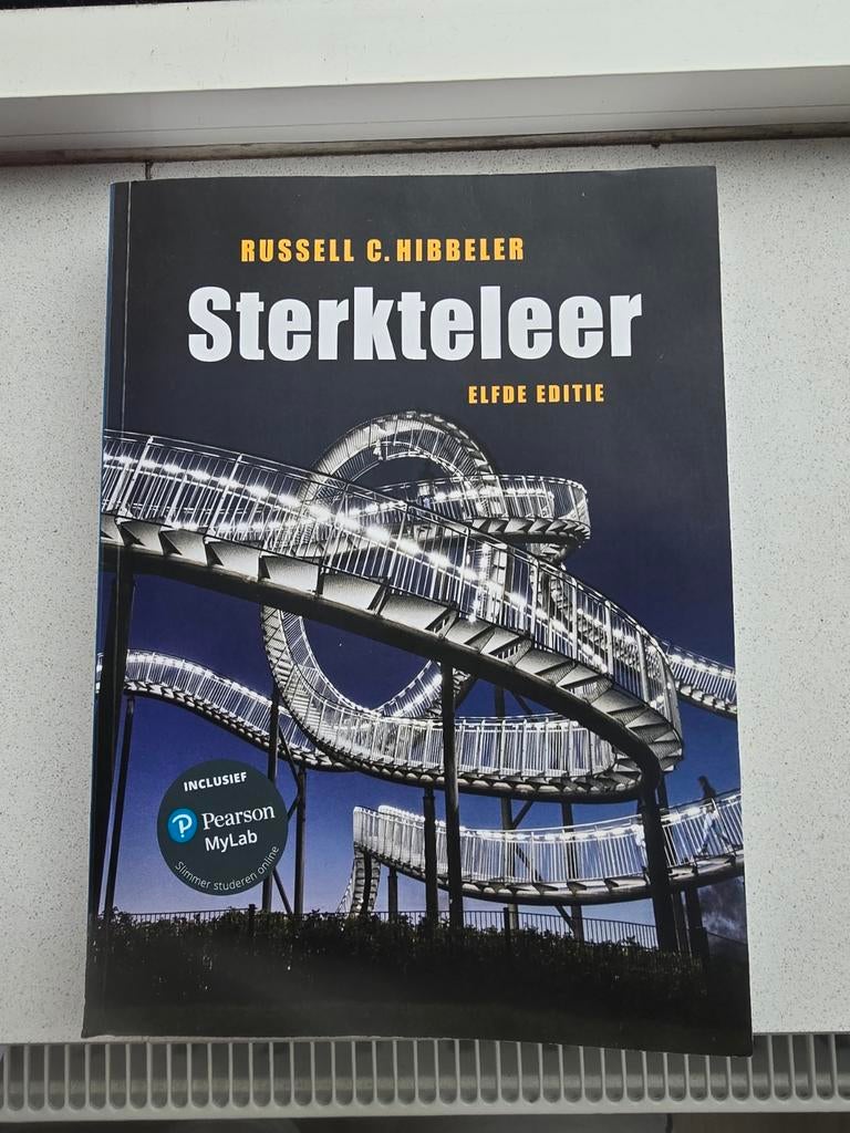 Sterkteleer, 11e editie met MyLab NL toegangscode, Boeken, Ophalen of Verzenden, Zo goed als nieuw, Russell C. Hibbeler, Nederlands