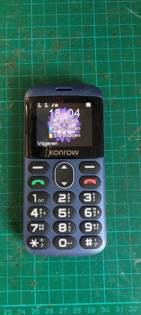 Konrow Senioren GSM - Eenvoudig en Gebruiksvriendelijk, Telecommunicatie, Mobiele telefoons | Overige merken, Gebruikt, Zonder abonnement