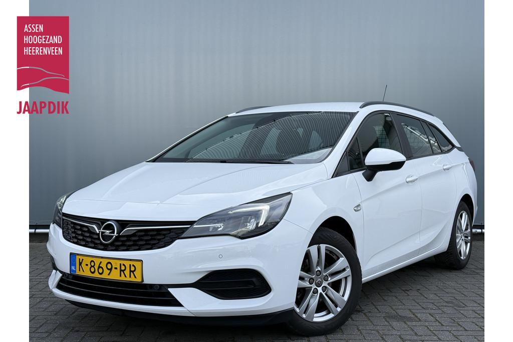 Opel Astra Sports Tourer BJR 2021 1.2 111 PK Edition TREKHAA, Voorwielaandrijving, Stof, Gebruikt, Euro 6