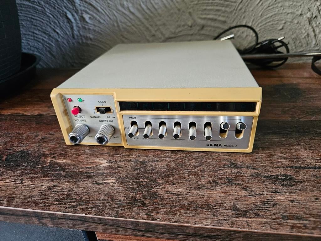 Vintage RA-MA Model B Scanner Radio, Ophalen of Verzenden, Gebruikt, Minder dan 30 kanalen