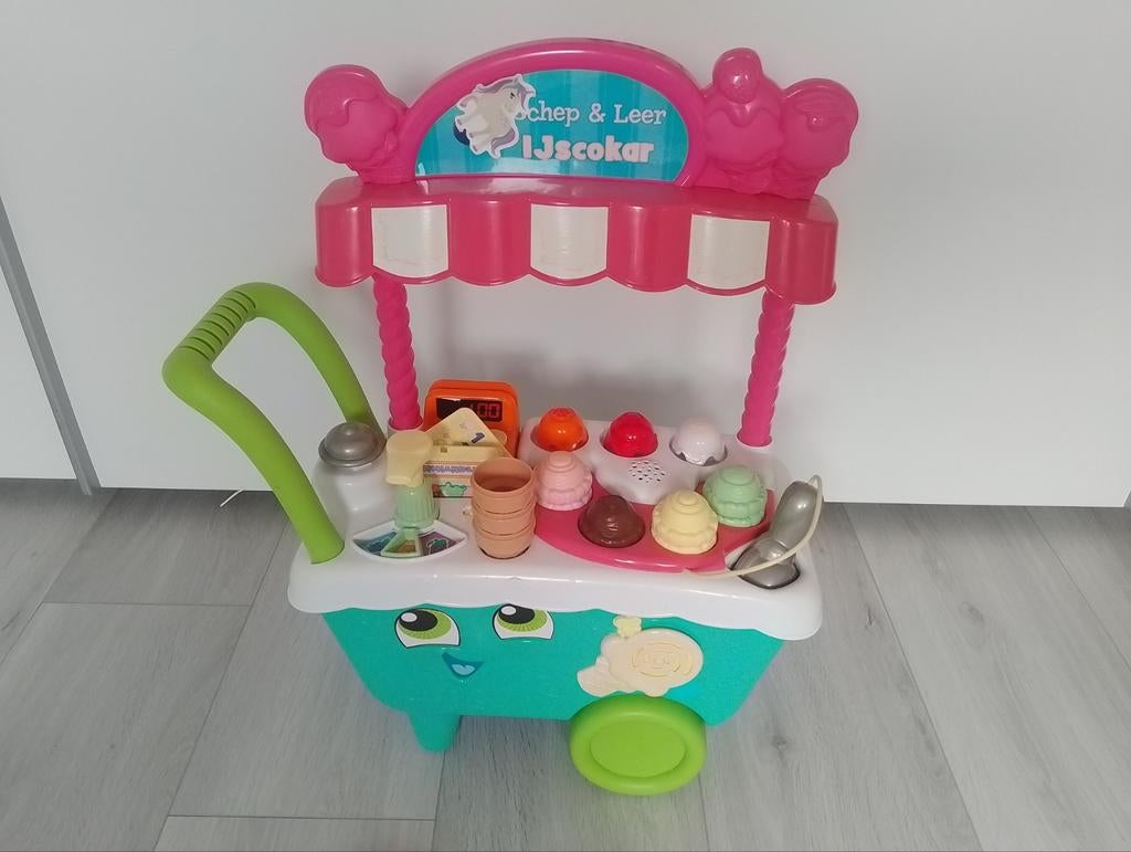 VTech Schep & Leer IJscokar - Zo goed als nieuw en compleet, Ophalen of Verzenden, Zo goed als nieuw, Jongen of Meisje