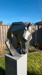 Unieke stalen sculptuur paardenhoofd, Antiek en Kunst, Kunst | Beelden en Houtsnijwerken, Ophalen