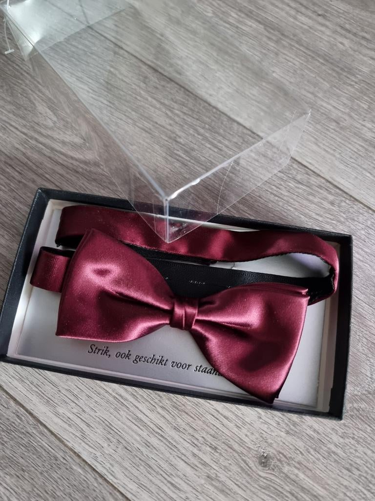 Wijnrood heren vlinderdas, Nieuw (JM3), Ophalen of Verzenden, Nieuw, Zwart