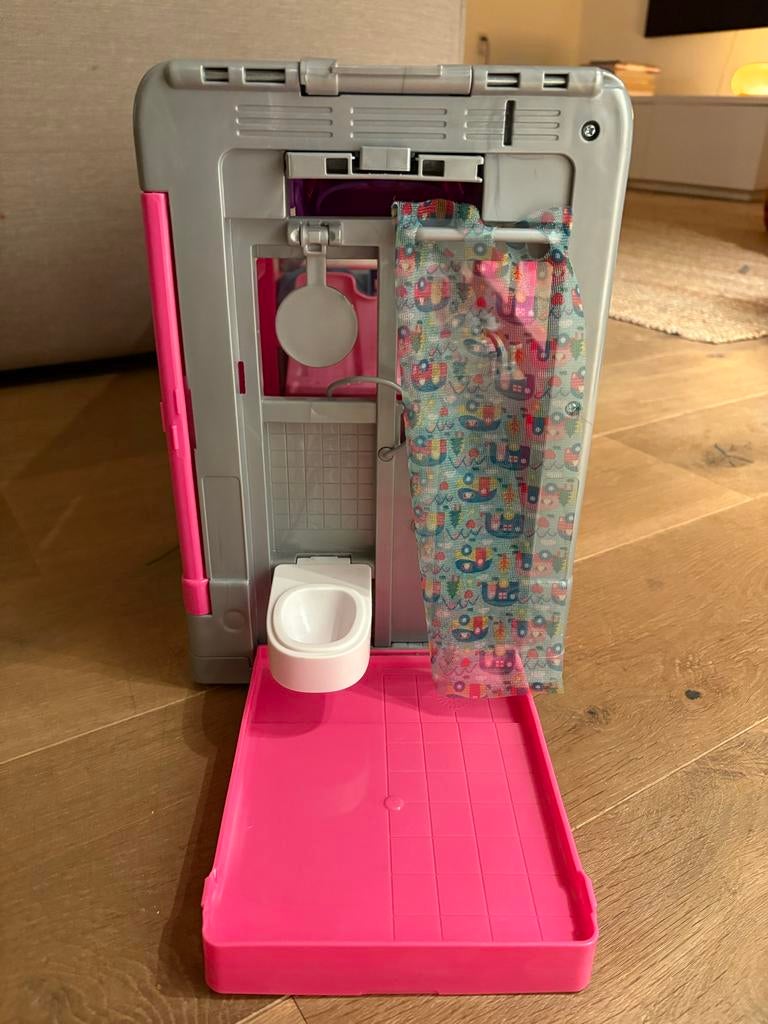 Barbie bus met uitklapbare glijbaan - Zo goed als nieuw, Ophalen, Zo goed als nieuw, Meisje