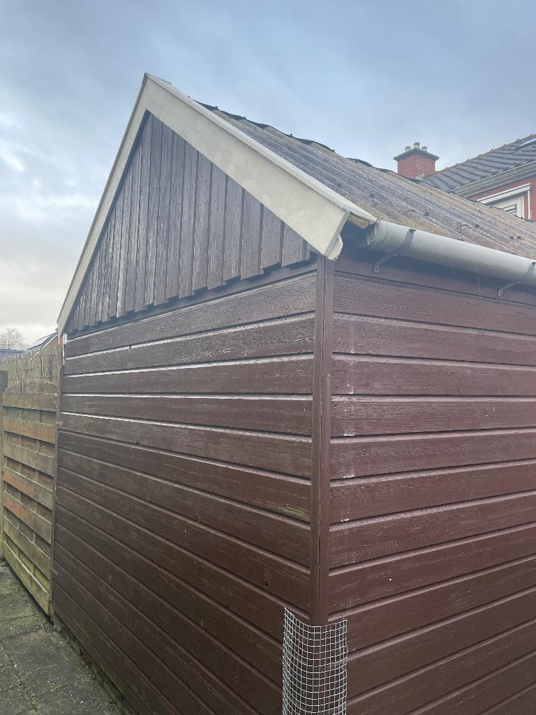 Schuur, Ophalen, Gebruikt, Hout, Containerberging