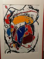 Kunstwerk Cobra stijl gesigneerd, Ophalen of Verzenden, Zo goed als nieuw