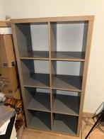 Ikea Kallax vakkenkast 8 vakken grijs -, Met plank(en), Gebruikt, 100 tot 150 cm, 25 tot 50 cm