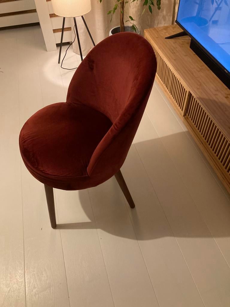 Bordeauxrode stoelen, Ophalen, Zo goed als nieuw, Rood, Vijf, Zes of meer stoelen