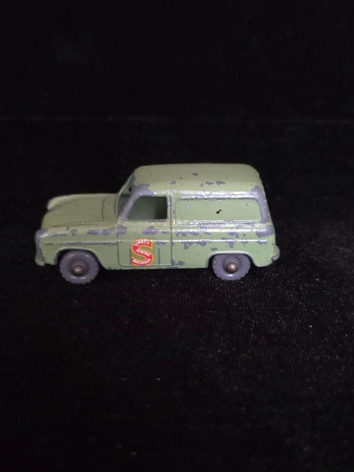 Lesney Matchbox nr 59a, Ford Thames Van, lichtgroen, Hobby en Vrije tijd, Modelauto's | 1:87, Gebruikt, Auto, Lesney, Ophalen of Verzenden