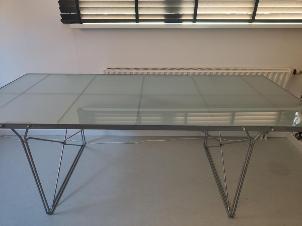 Bureau met bureaustoel te koop, Huis en Inrichting, Bureaus, Ophalen, In hoogte verstelbaar, Gebruikt