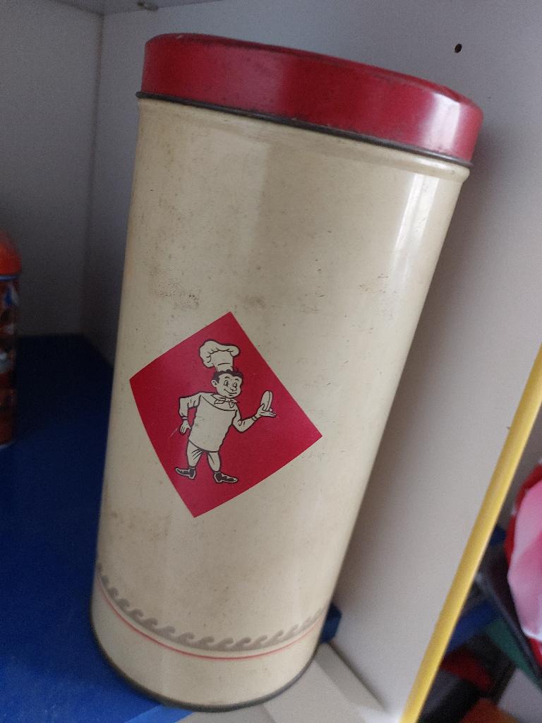 oude beschuitbus Bolletje, Ophalen of Verzenden, Gebruikt, Overige