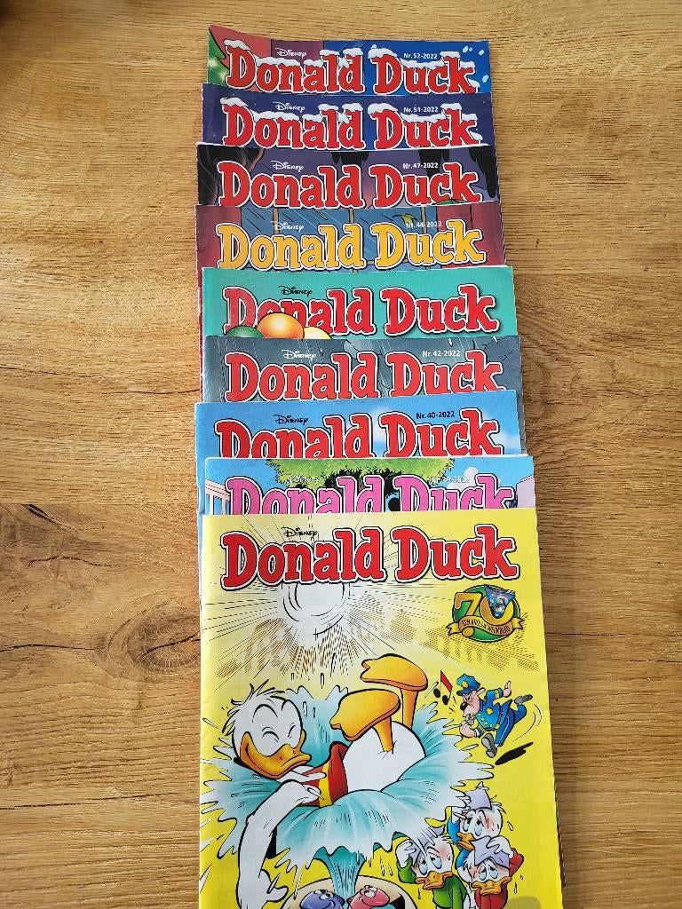 Donald Duck's uit 2023 2022 2019 2018 2003 1975, Ophalen of Verzenden, Zo goed als nieuw, Disney, Meerdere stripboeken