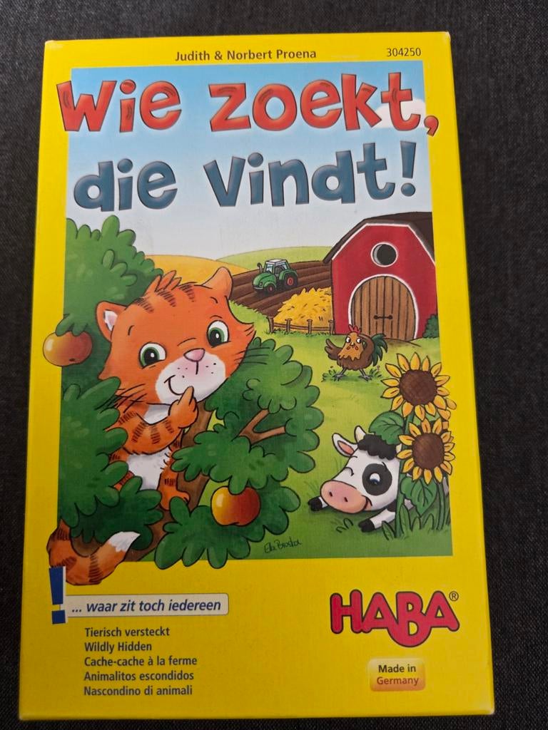 Wie zoekt die vindt spel voor kinderen van Haba, Ophalen of Verzenden
