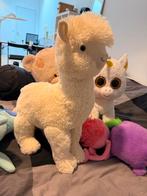 Schattige witte alpaca knuffel - Zo goed als nieuw, Overige typen, Ophalen of Verzenden, Zo goed als nieuw, Middelgroot (20 tot 80 cm)