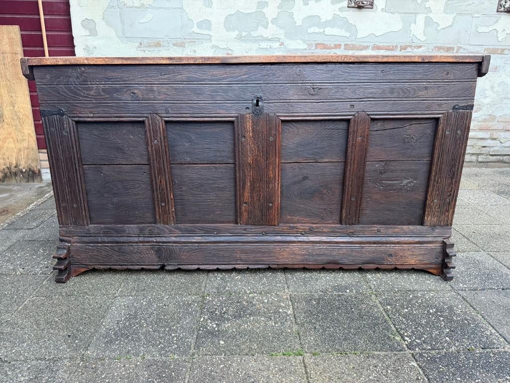 Eiken dekenkist, Antiek en Kunst, Ophalen