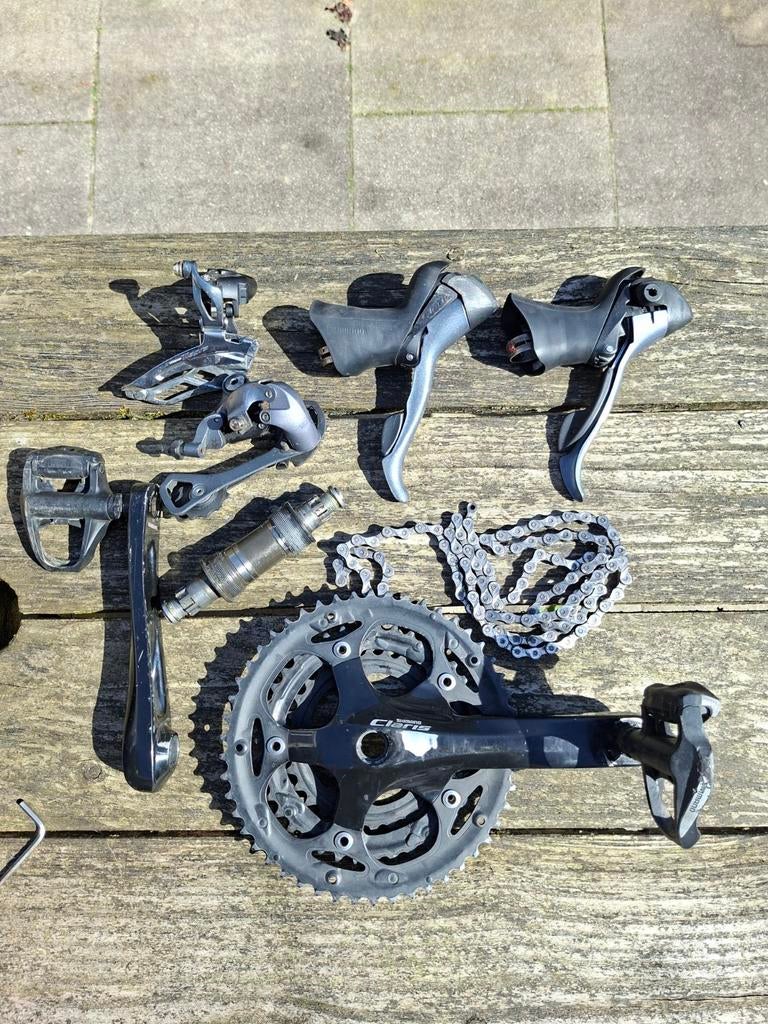 Complete Shimano Claris groepset, Fietsen en Brommers, Fietsonderdelen, Ophalen of Verzenden, Gebruikt, Shimano claris