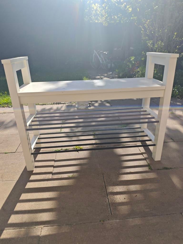 Ikea schoenenrek met zitbankje, Ophalen of Verzenden, Gebruikt