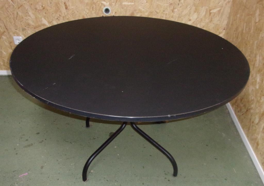 Fest Amsterdam Round eettafel rond zwart 120x72 eet tafel, Huis en Inrichting, Ophalen, Kunststof, Rond, Zo goed als nieuw