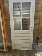 Buiten deur en kozijn 83x201,5, Doe-het-zelf en Verbouw, Kozijnen en Schuifpuien, Gebruikt, Deurkozijn, 150 tot 225 cm, Hout