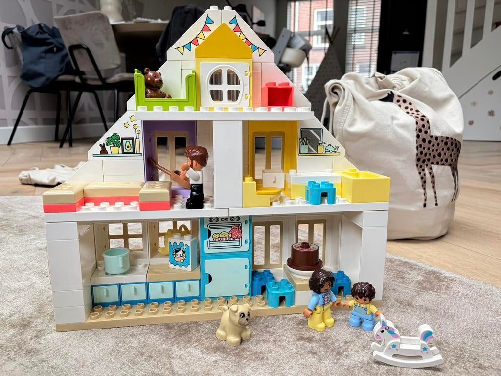 Duplo modulair huis 10929 + extra duplo, Kinderen en Baby's, Speelgoed | Duplo en Lego, Ophalen of Verzenden, Gebruikt, Complete set