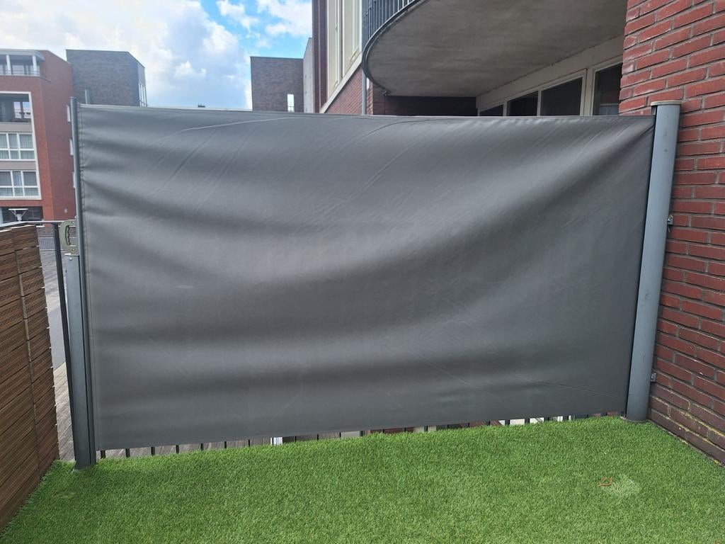 Uitschuifbaar windscherm voor balkon of terras, Ophalen