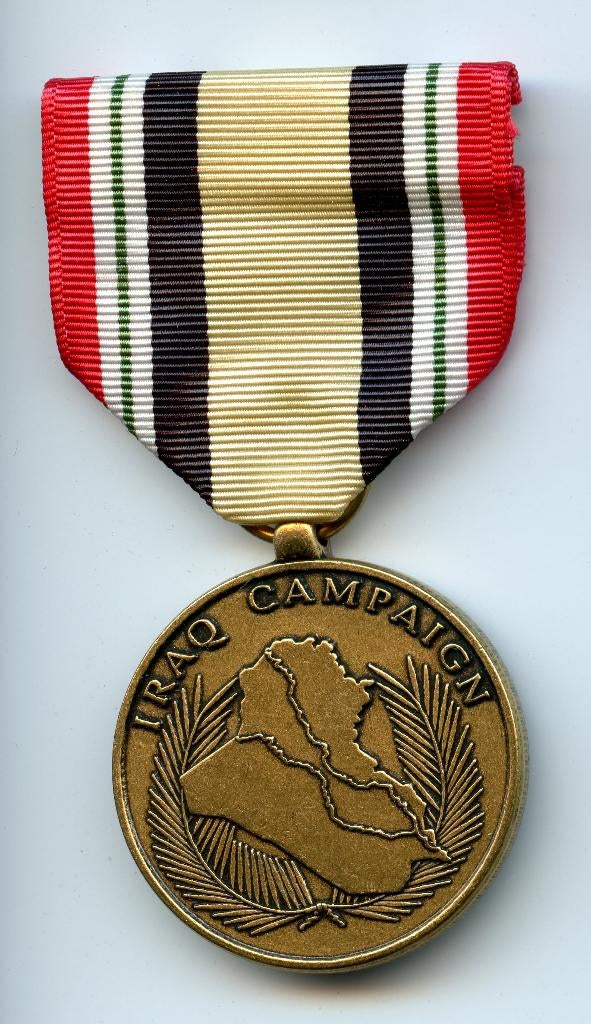 US Iraq Campaign Medal, Ophalen of Verzenden, Landmacht, Amerika, Lintje, Medaille of Wings