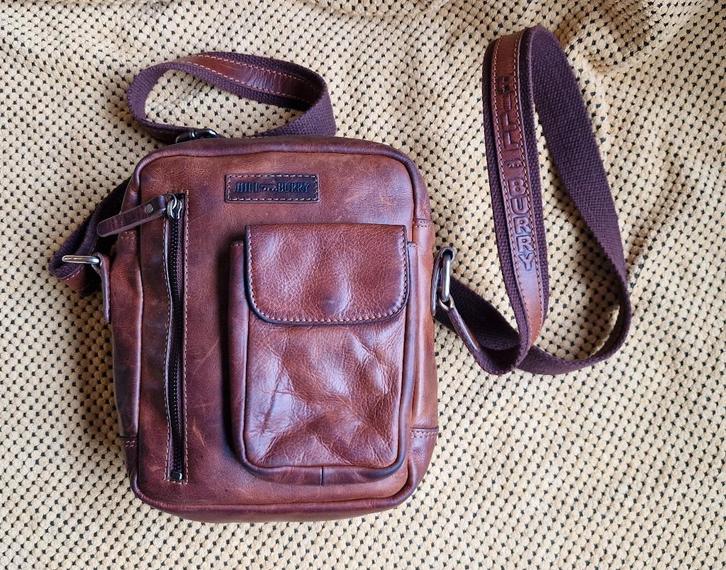 Hill Burry schoudertas (Donker bruin), Sieraden, Tassen en Uiterlijk, Tassen | Damestassen, Zo goed als nieuw, Schoudertasje, Bruin