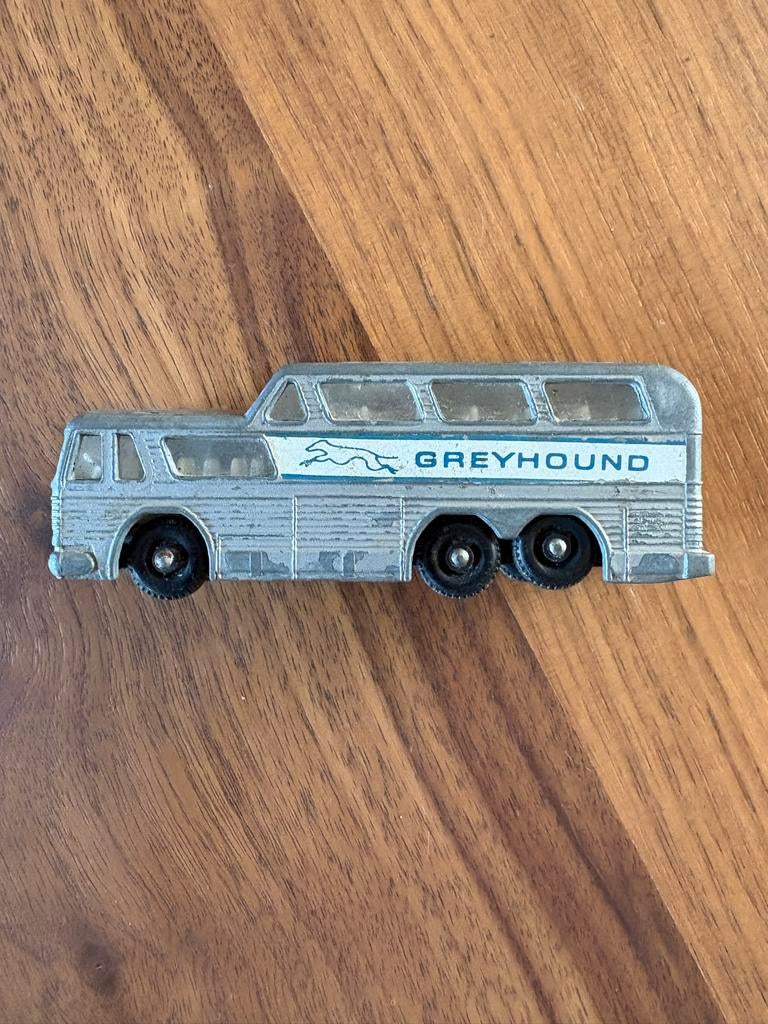 Matchbox Lesney nr 66 Greyhound bus met heldere ramen, Overige merken, Gebruikt, 1:50 of kleiner, Overige typen